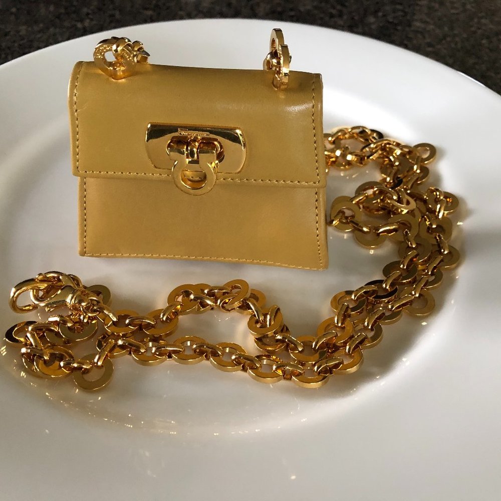 Salvatore Ferragamo Leather Mini Gancini Waist Pochette